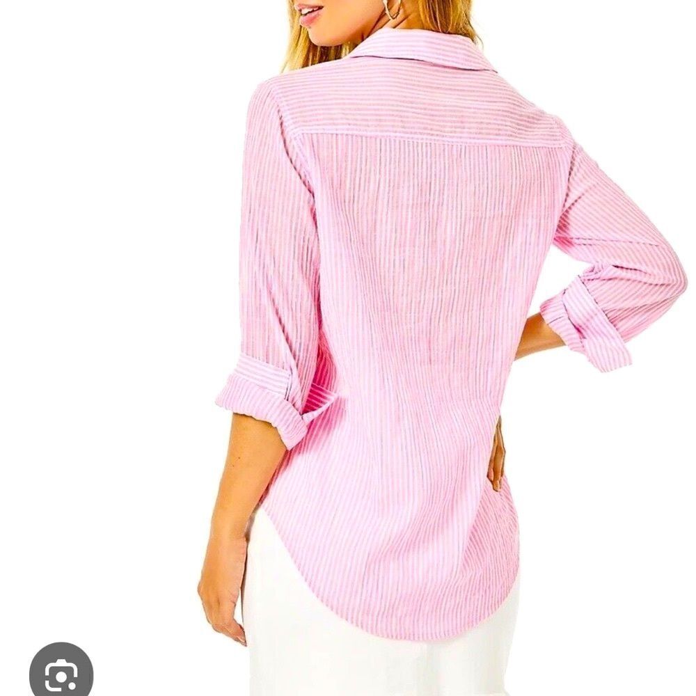 Lilly Pulitzer Sea View Button Down - Picture 3 of 7
